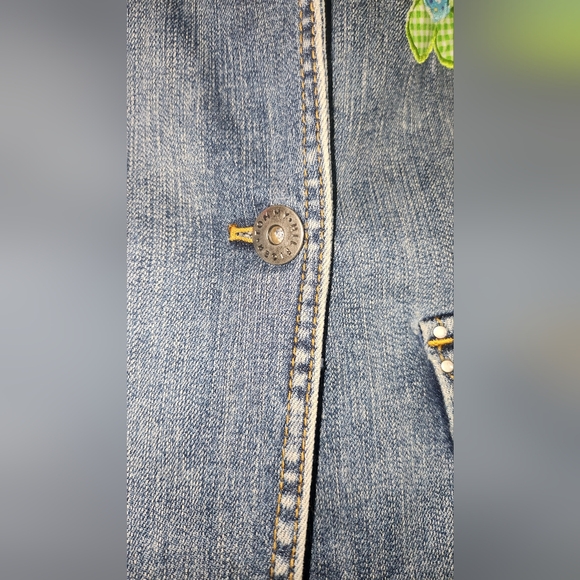 Tommy Hilfiger Y2K Jean Jacket Sz 16 - Picture 2 of 10